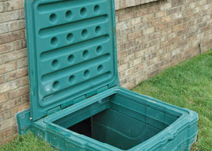 lockable crawl space access door installed in Frederick