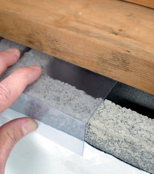 Block wall clear covering for wet crawl spaces in Germantown
