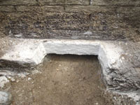Preparing the foundation footing for a home foundation repair in Gaithersburg