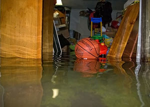 Flooded basement in Lynchburg