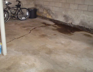 basement floor crack repair system in Virginia & Maryland